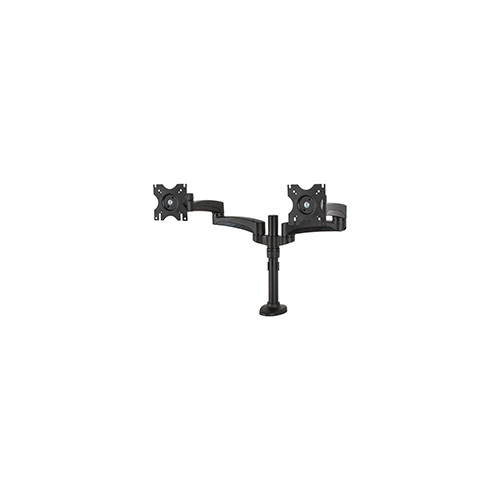 Twin Flat Screen Desk Mount with Double Arms