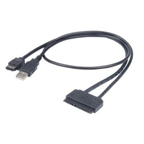 Akasa Flexstor eSATA USB SATA cable 0.4 m Black