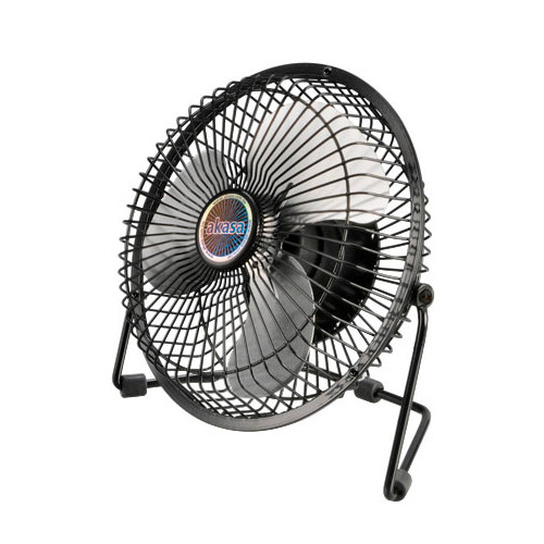 Akasa AK-UFN03-BK household fan Aluminium, Black