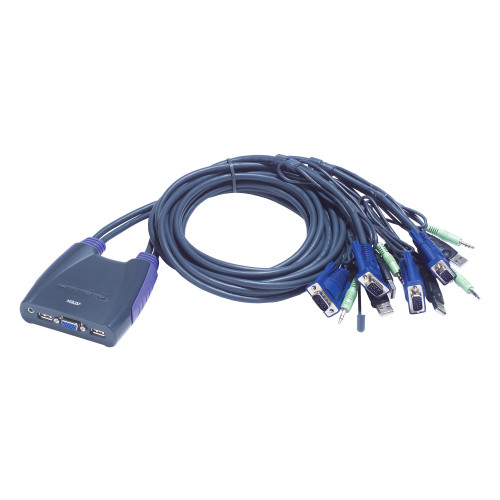 ATEN CS64U KVM switch Black