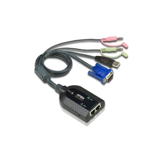 ATEN Dual USB - VGA to CAT5e/6 KVM Adapter Cable with Audio & Virtual Media Support (for KM0932 only)