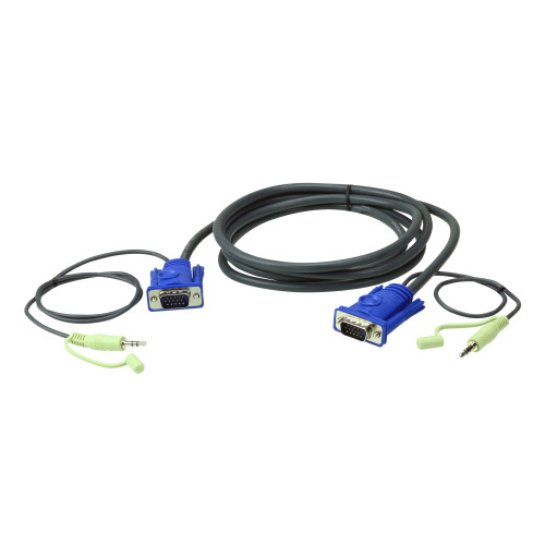 ATEN 2L-2503A VGA cable 3 m VGA (D-Sub) Black