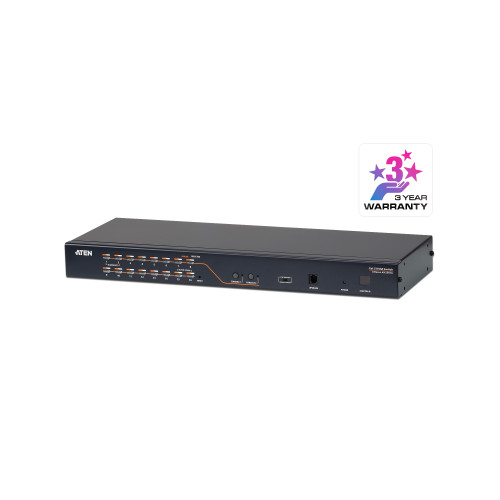 ATEN 16-Port 2-console Cat 5e/6 KVM Switch