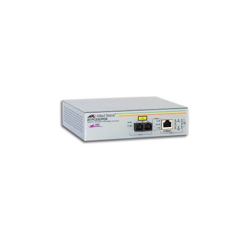 Allied Telesis AT-PC232/POE-50 network media converter 100 Mbit/s 1310 nm Grey