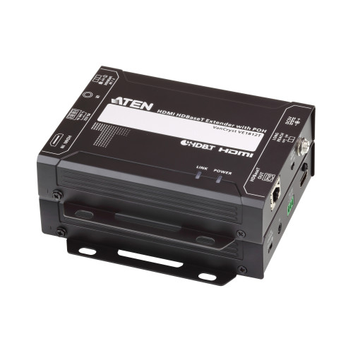 ATEN VE1812 AV extender AV transmitter & receiver Black