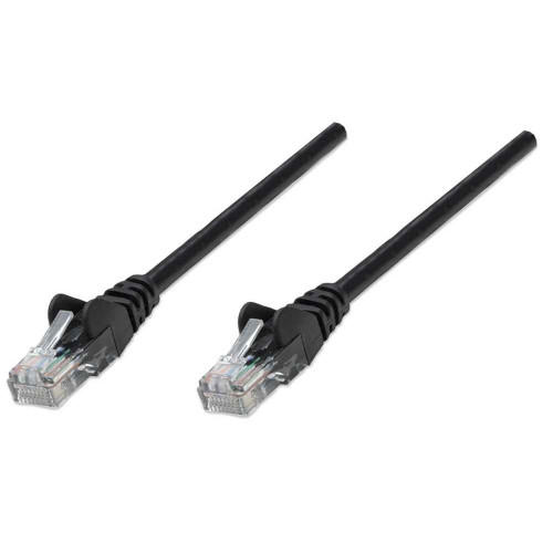 Network Patch Cable, Cat5e, 5m, Black, CCA, U/UTP, PVC, RJ45, Gold Plated Contacts, Snagless, Booted, Lifetime Warranty, Polybag