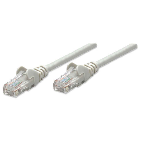 Network Patch Cable, Cat5e, 1.5m, Grey, CCA, U/UTP, PVC, RJ45, Gold Plated Contacts, Snagless, Booted, Lifetime Warranty, Polybag