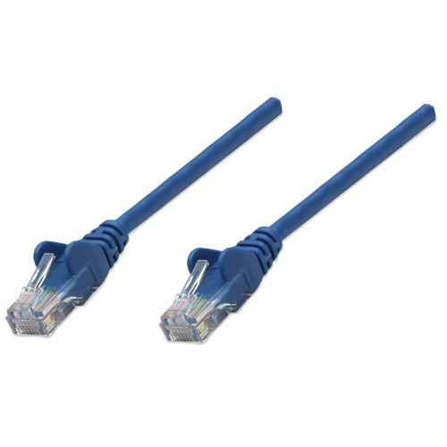 Network Patch Cable, Cat6, 0.5m, Blue, CCA, U/UTP, PVC, RJ45, Gold Plated Contacts, Snagless, Booted, Lifetime Warranty, Polybag