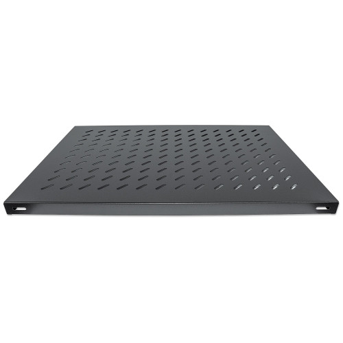 19" Fixed Shelf, 1U, 700mm Depth, Max 50kg ,Black