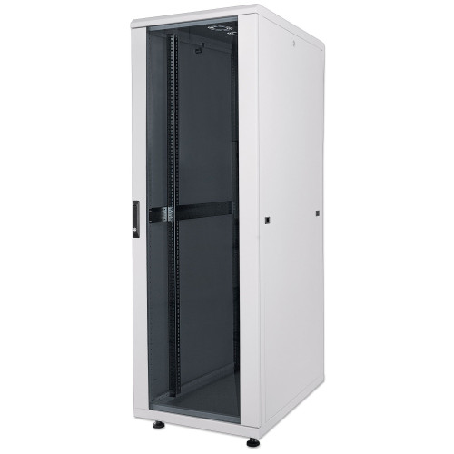 Network Cabinet, Free Standing (Standard), 36U, Usable Depth 123 to 373mm/Width 503mm, Grey, Flatpack, Max 1500kg, Server Rack, IP20 rated, 19", Steel, Multi-Point Door Lock, One Lock Per Sid