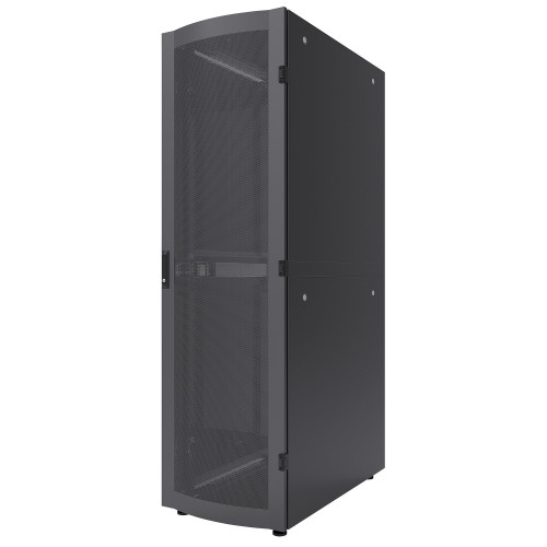 Intellinet Network Cabinet, Free Standing (Standard), 42U, Usable Depth 123 to 973mm/Width 503mm, Black, Flatpack, Max 1500kg, Server Rack, IP20 rated, 19", Steel, Multi-Point Door Lock, One 