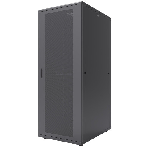 Intellinet Network Cabinet, Free Standing (Standard), 47U, Usable Depth 123 to 973mm/Width 703mm, Black, Flatpack, Max 1500kg, Server Rack, IP20 rated, 19", Steel, Multi-Point Door Lock, One 