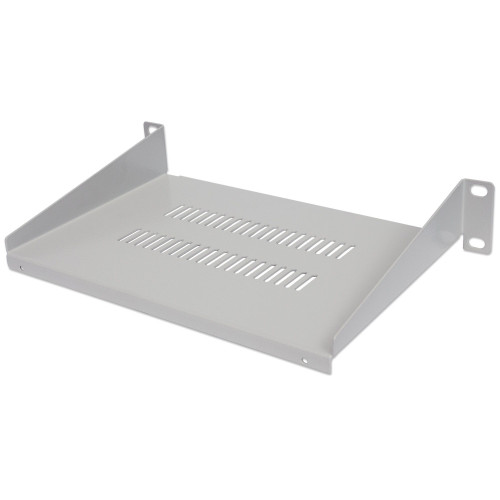 10" Cantilever Shelf, 1U, Shelf Depth 150mm, Vented, Max 25kg, Grey, Three Year Warranty