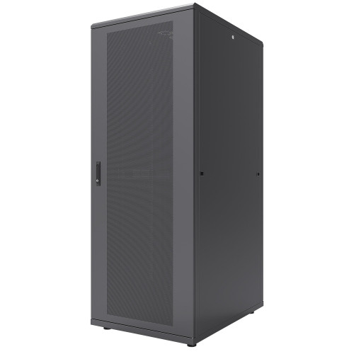 Network Cabinet, Free Standing (Standard), 42U, Usable Depth 123 to 973mm/Width 703mm, Black, Assembled, Max 1500kg, Server Rack, IP20 rated, 19", Steel, Multi-Point Door Lock, One Lock Per S