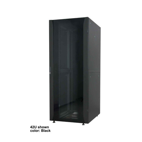 Network Cabinet, Free Standing (Premium), 22U, Usable Depth 129 to 629mm/Width 503mm, Grey, Flatpack, Max 2000kg, Server Rack, IP20 rated, 19", Aluminium, Multi-Point Door Lock, Split Side Pa