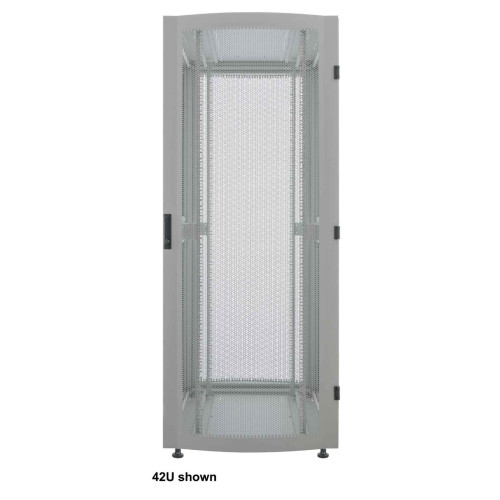 Network Cabinet, Free Standing (Premium), 26U, Usable Depth 129 to 829mm/Width 503mm, Grey, Flatpack, Max 2000kg, Server Rack, IP20 rated, 19", Aluminium, Multi-Point Door Lock, Split Side Pa