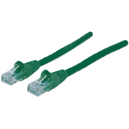 Intellinet Network Patch Cable, Cat6, 20m, Green, CCA, U/UTP, PVC, RJ45, Gold Plated Contacts, Snagless, Booted, Lifetime Warranty, Polybag