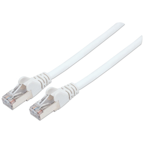 Network Patch Cable, Cat6, 0.5m, White, Copper, S/FTP, LSOH / LSZH, PVC, RJ45, Gold Plated Contacts, Snagless, Booted, Lifetime Warranty, Polybag