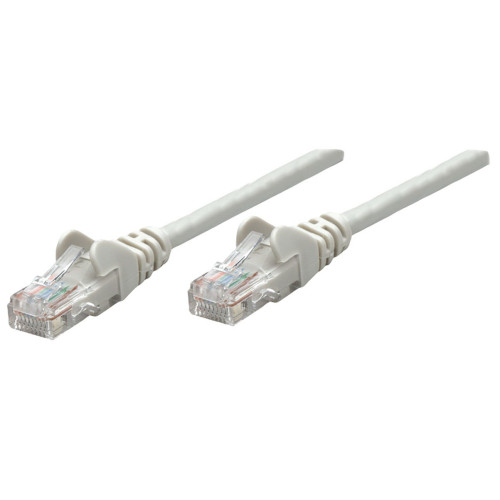 Network Patch Cable, Cat6A, 0.25m, Grey, Copper, S/FTP, LSOH / LSZH, PVC, RJ45, Gold Plated Contacts, Snagless, Booted, Lifetime Warranty, Polybag