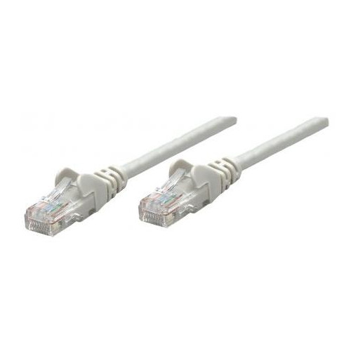 Intellinet Network Patch Cable, Cat6A, 50m, Grey, Copper, S/FTP, LSOH / LSZH, PVC, RJ45, Gold Plated Contacts, Snagless, Booted, Lifetime Warranty, Polybag