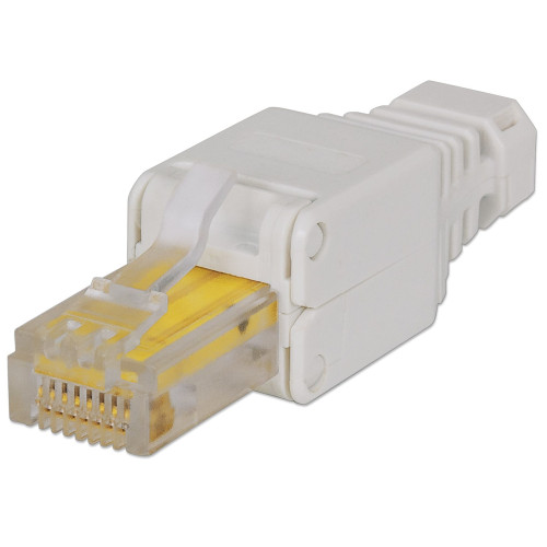 RJ45 Modular Plug, Toolless Connector, Cat5/5e/6, 22-26 AWG solid and stranded UTP cables