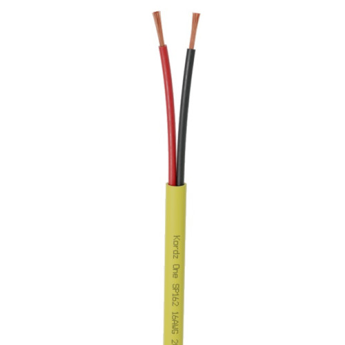 K11402-305M-YL Kordz ONE 16AWG 2 Core Speaker Cable, 305m, Yellow