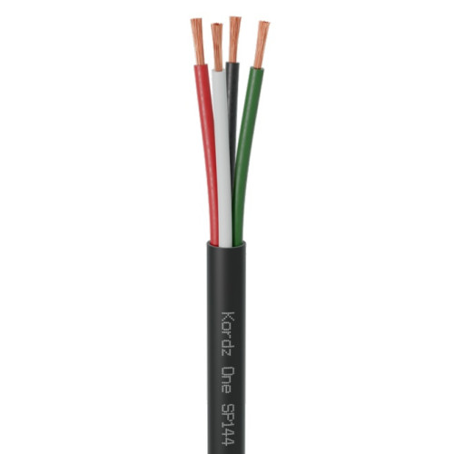 K11902-152M-BK Kordz ONE 14AWG 4 Core Speaker Cable, 152m, Black