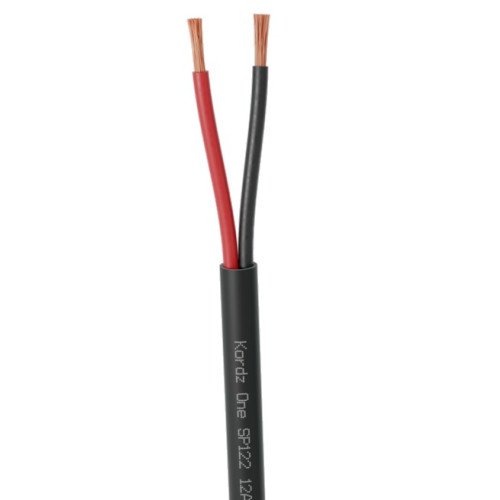 K12202-152M-BK Kordz ONE 12AWG 2 Core Speaker Cable, 152m, Black