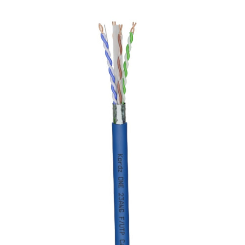 K13602-152M-BL Kordz ONE F/UTP Category 6A Shielded Network Cable, 152m, Blue