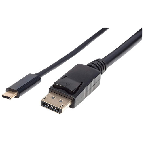 USB-C to DisplayPort Cable, 4K@60Hz, 2m, Male to Male, Black, Equivalent to CDP2DP2MBD, Three Year Warranty, Polybag