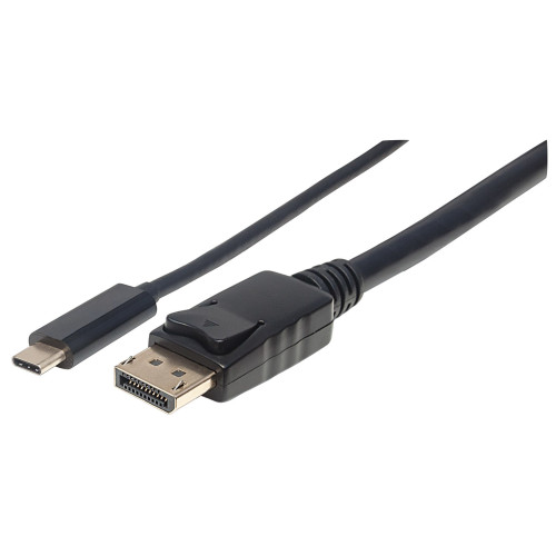 USB-C to DisplayPort Cable, 4K@60Hz, 1m, Male to Male, Black, Equivalent to CDP2DP1MBD, Three Year Warranty, Polybag