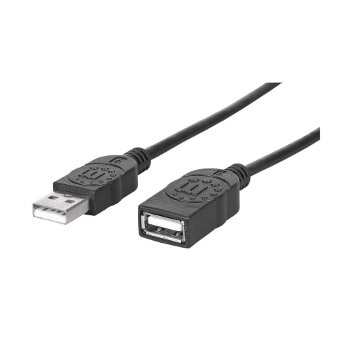 USB-A to USB-A Extension Cable, 1.8m, Male to Female, 480 Mbps (USB 2.0), Equivalent to USBEXTAA6BK, Hi-Speed USB, Black, Lifetime Warranty, Polybag