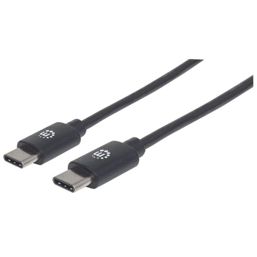 USB-C to USB-C Cable, 1m, Male to Male, 480 Mbps (USB 2.0), 3A (fast charging), Equivalent to USB2CC1M, Hi-Speed USB, Black, Lifetime Warranty, Polybag