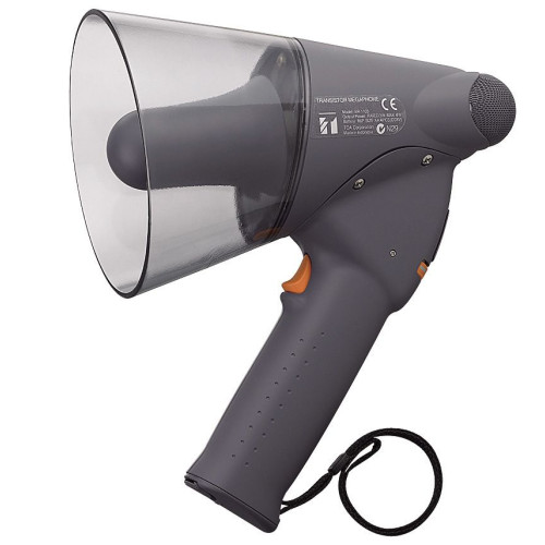 ER-1203 Handheld Megaphone, 3W, IPX5, Grey, Range 125m