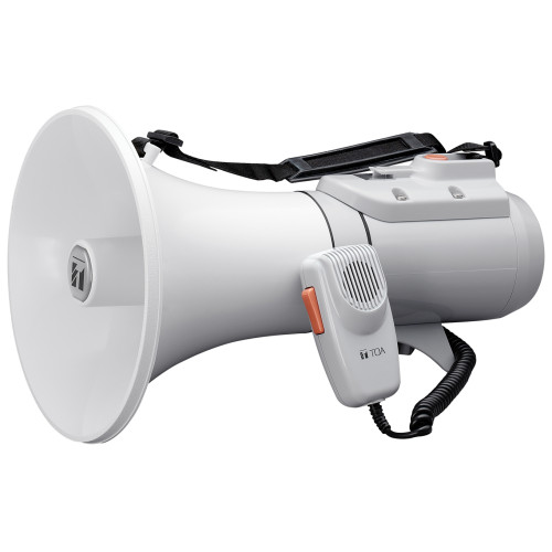 ER-2215 Shoulder Megaphone, 15W, Grey, Range 400m