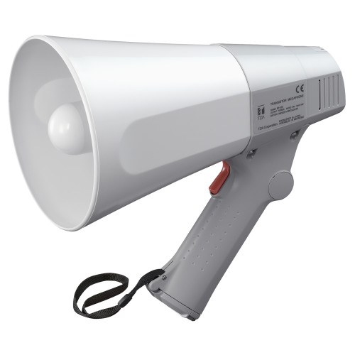 ER-520 Handheld Megaphone, 6W, Grey, Range 250m