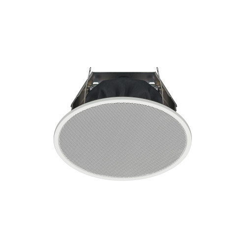 PC-1860S Ceiling Speaker, 6W (100v), 5", 80 - 20KHz, Pure White, Spring Catch mount