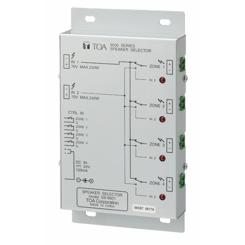 TOA SS-9001 Public Address (PA) equipment part / accessory Grey