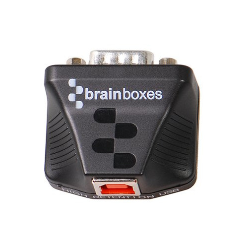 Brainboxes US-235 cable gender changer RS232 USB Black