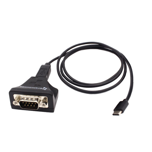 Brainboxes US-720 cable gender changer USB-C RS422/485 Black