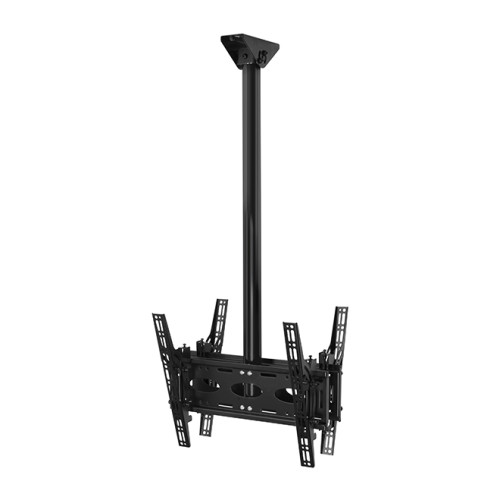 Back-to-Back Universal Flat Screen Ceiling Mount with Tilt (VESA 400) - 3m Ã˜50mm Pole