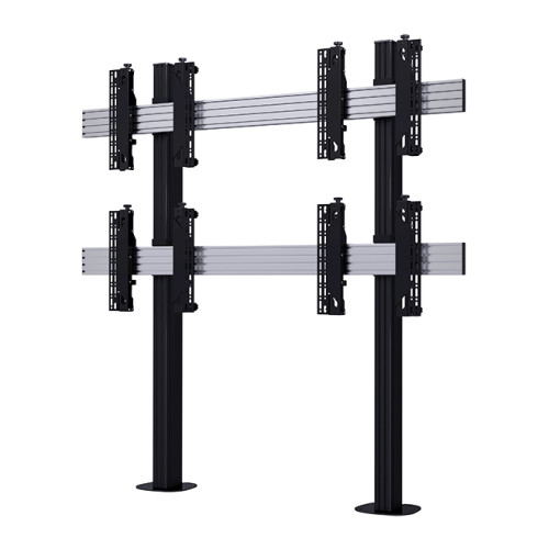 SYSTEM X - 2 x 2 Universal Bolt-Down Videowall Mounting System with Micro-Adjustment for 46-60" screens