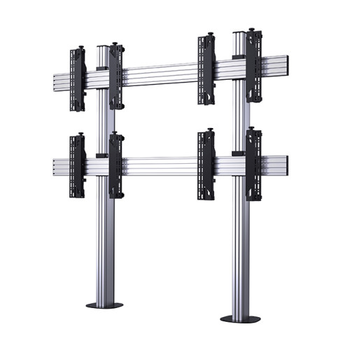 SYSTEM X - 2 x 2 Universal Bolt-Down Videowall Mounting System with Micro-Adjustment for 46-60" screens