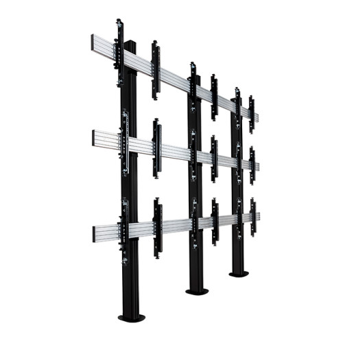 BT8372-3X3/BB 3 x 3 Universal Bolt-Down Videowall Mounting System with Micro-Adjustment for 46-55" screens