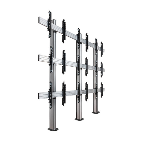 BT8372-3X3/BS 3 x 3 Universal Bolt-Down Videowall Mounting System with Micro-Adjustment for 46-55" screens