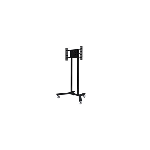 Large Universal Flat Screen Trolley / Floor Stand (VESA 600 x 400) - 1.6m Ã˜50mm Poles