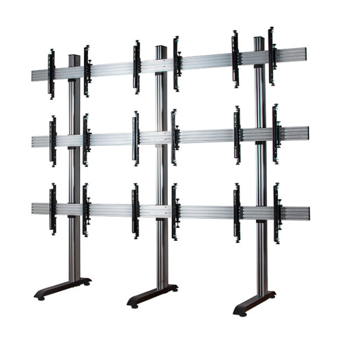 BT8370-3x3/BS 3 x 3 Universal Freestanding Videowall Mounting System with Micro-Adjustment for 46-55" screens