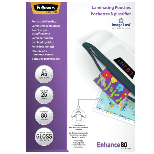 ImageLast A5 80 Micron Laminating Pouch - 25 pack