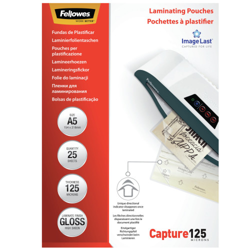 ImageLast A5 125 Micron Laminating Pouch - 25 pack