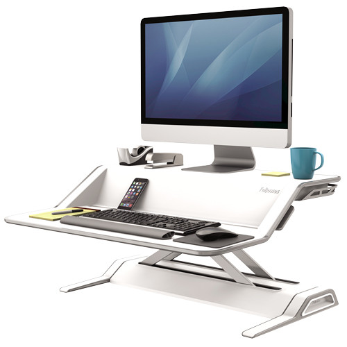 Fellowes Lotus Sit-Stand Workstation – White